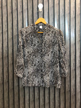 Chest 20  Lenght 23  Fabric chiffon Western Style Full Sleeve Top for Women