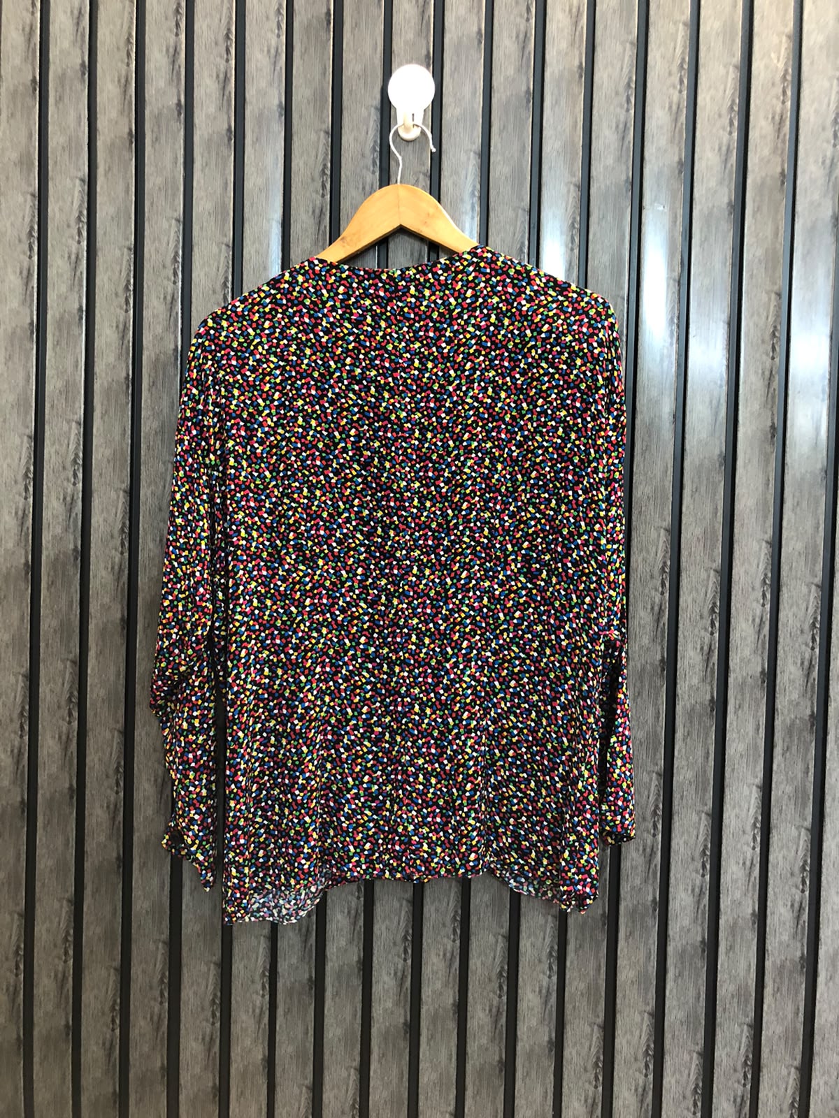 Chest 22  Lenght 24.5  Fabric Georgette Fashionable Long Sleeve Western Top for Women