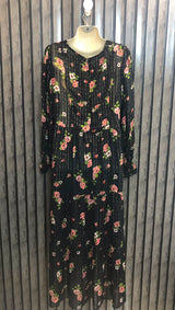 Chest 19  Lenght 52  Fabric chiffon Elegant Women’s Western Maxi Long Dress