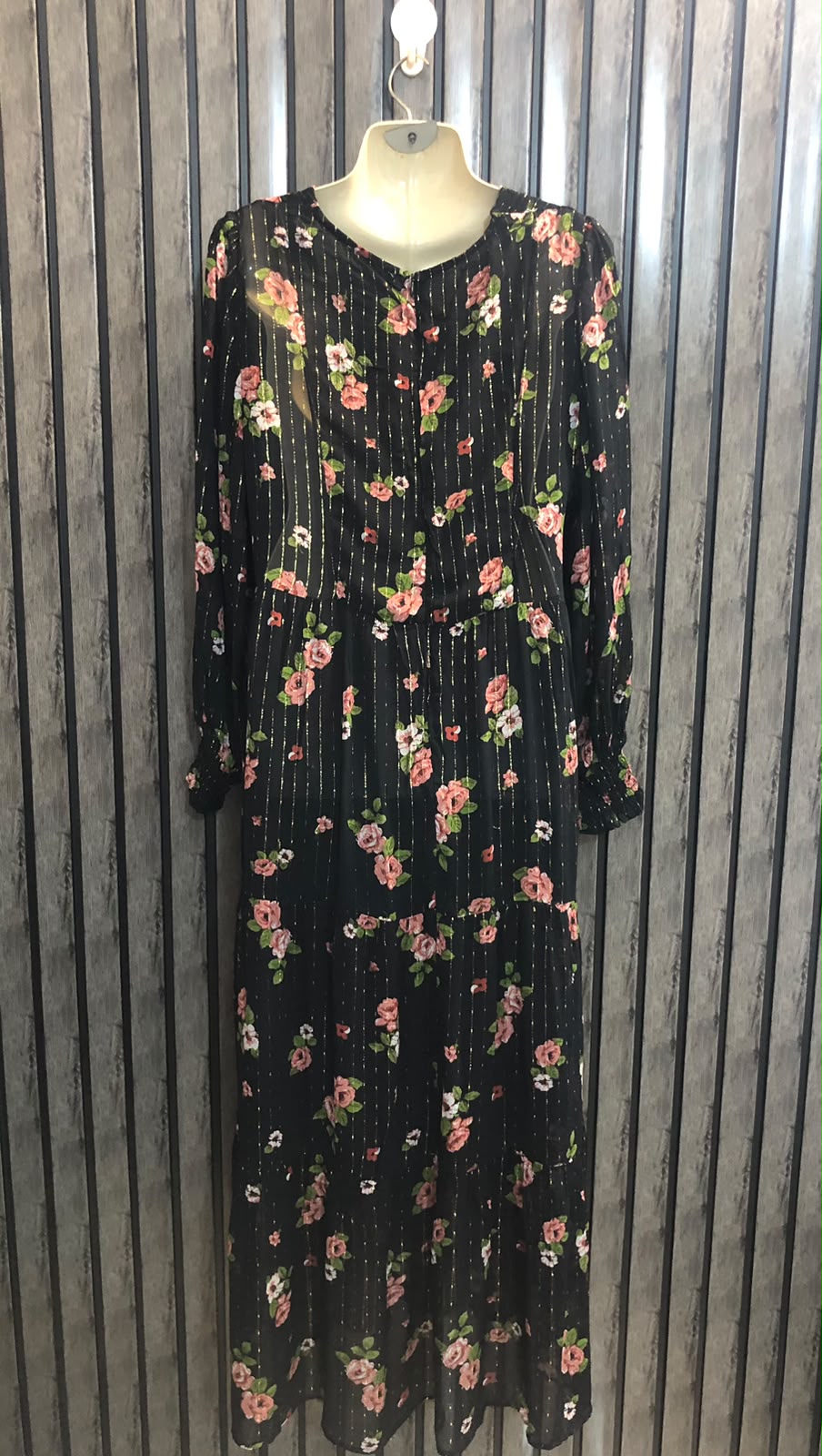 Chest 19  Lenght 52  Fabric chiffon Elegant Women’s Western Maxi Long Dress