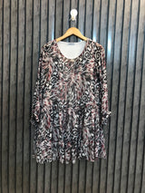 Chest 16  Lenght 32  Fabric chiffon Women Long Top Clothing