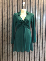 Chest 18  Lenght 29  Fabric Silk Jersey Elegant Bodycon Mini Dress for Women