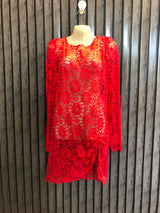 Chest 21  Lenght 34  Fabric Net Trendy Western Mini Dress for Women