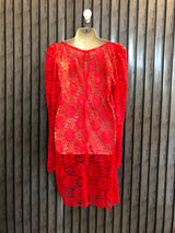 Chest 21  Lenght 34  Fabric Net Trendy Western Mini Dress for Women