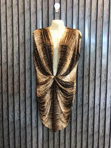 Chest 21  Lenght 34  Fabric Silk Jersey Elegant Fitted Mini Dress for Women