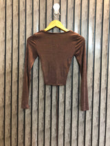 Chest 16  Length 15  Fabric Silk Jersey Stylish Women’s Western Crop Top