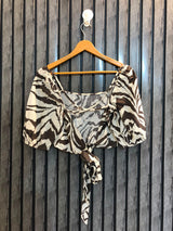 Chest Small  Length 14  Fabric Rayon Trendy Branded Crop Top for Women