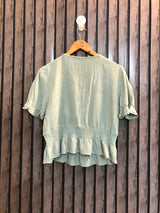 Chest 18  Length 19  Fabric Rayon Chic Western Crop Top Collection