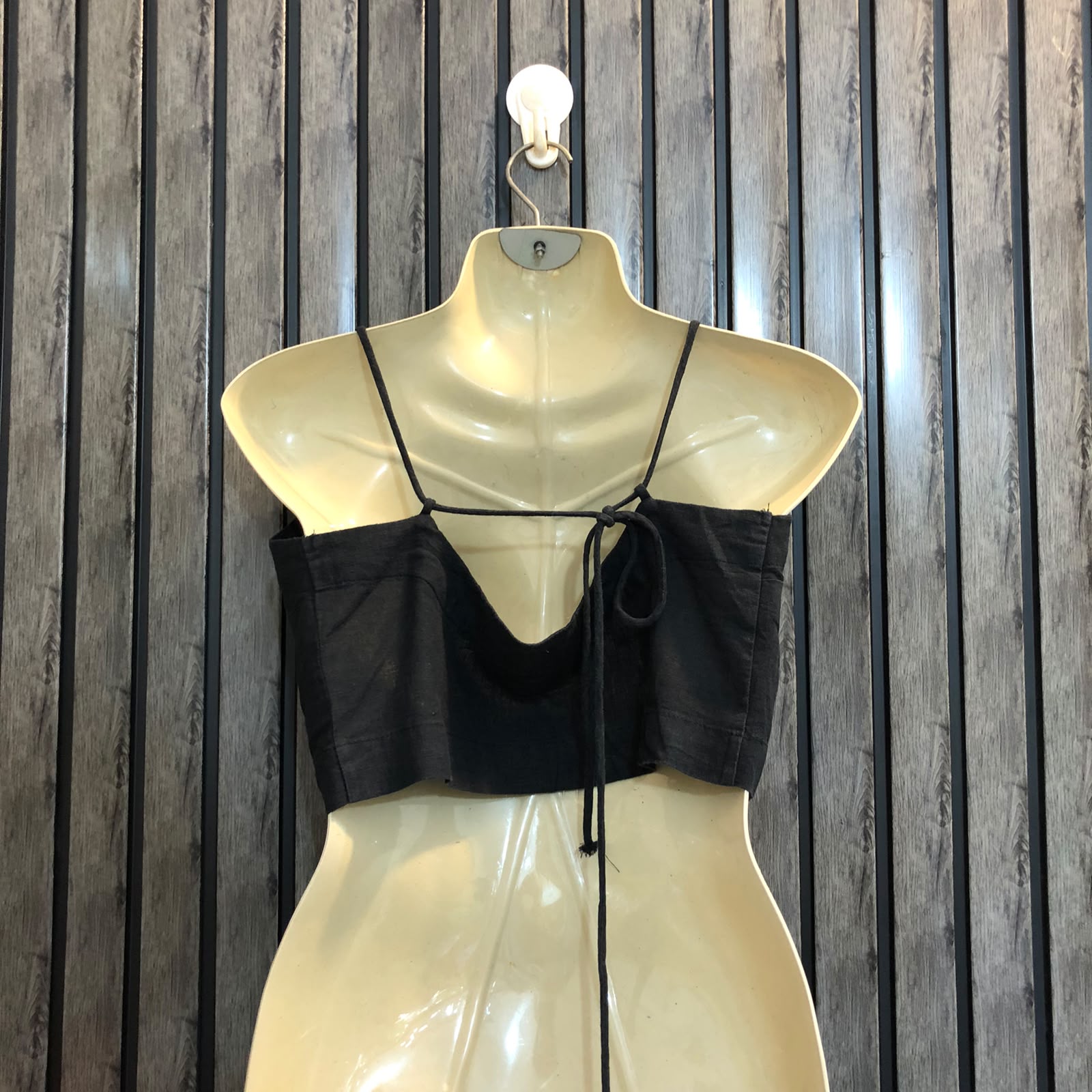 Chest 17  Length 11  Fabric Cotton Trendy Casual Crop Top for Women