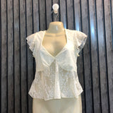 Chest 18  Length 18  Fabric Net Branded Western Fashion Crop Top