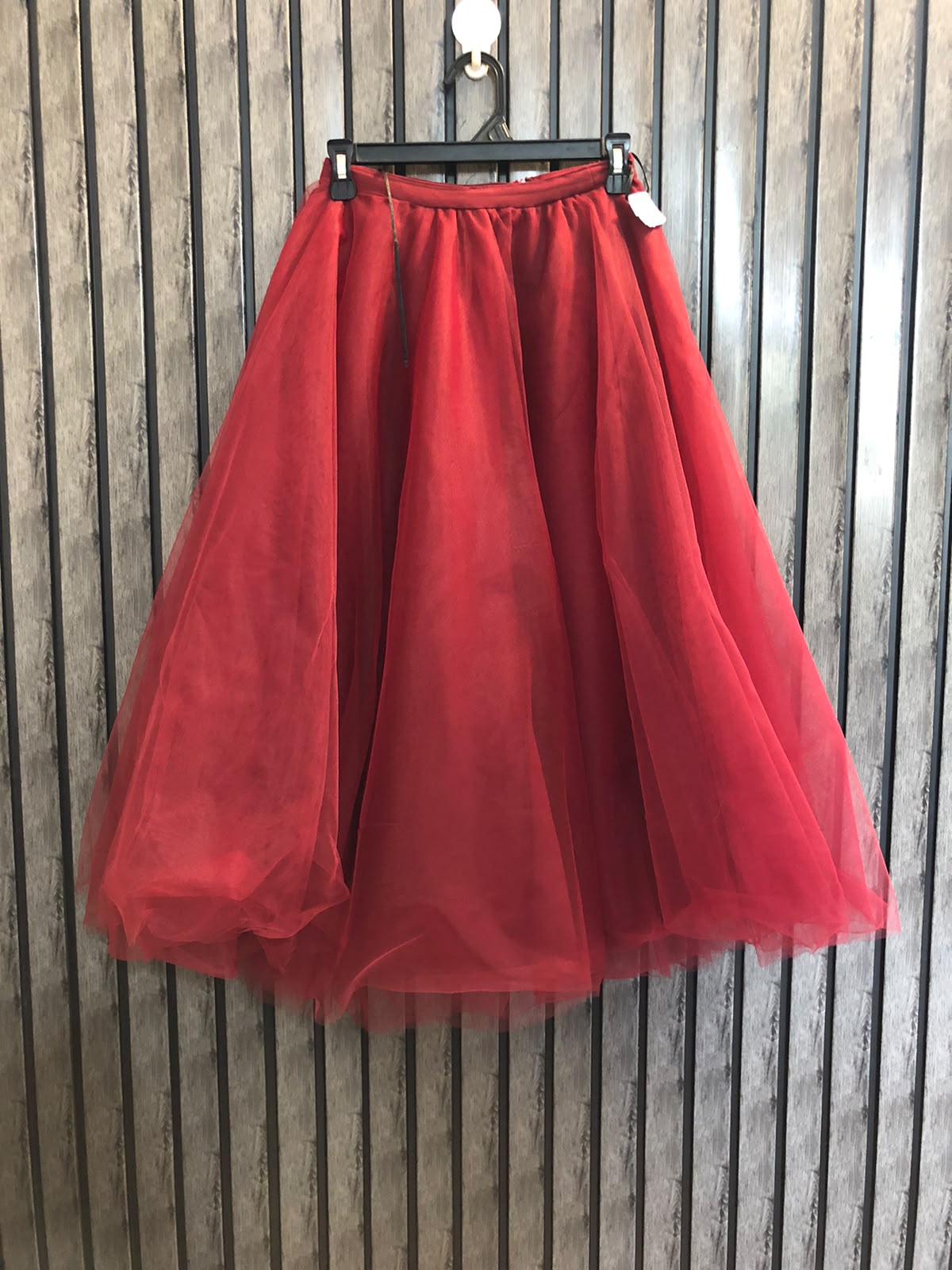 Waist 24  Length 31  Fabric Net and silk Classic Black Pleated Skirt