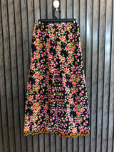 Waist 32  Length 37  Fabric Silk Elegant Maxi Skirt for Women