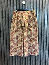 Waist 32  Length 32  Fabric Cotton Silk Trendy Floral Print Skirt