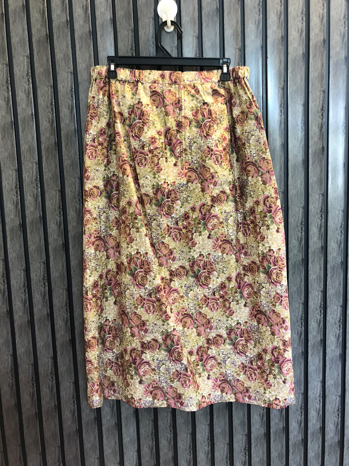 Waist 32  Length 32  Fabric Cotton Silk Trendy Floral Print Skirt