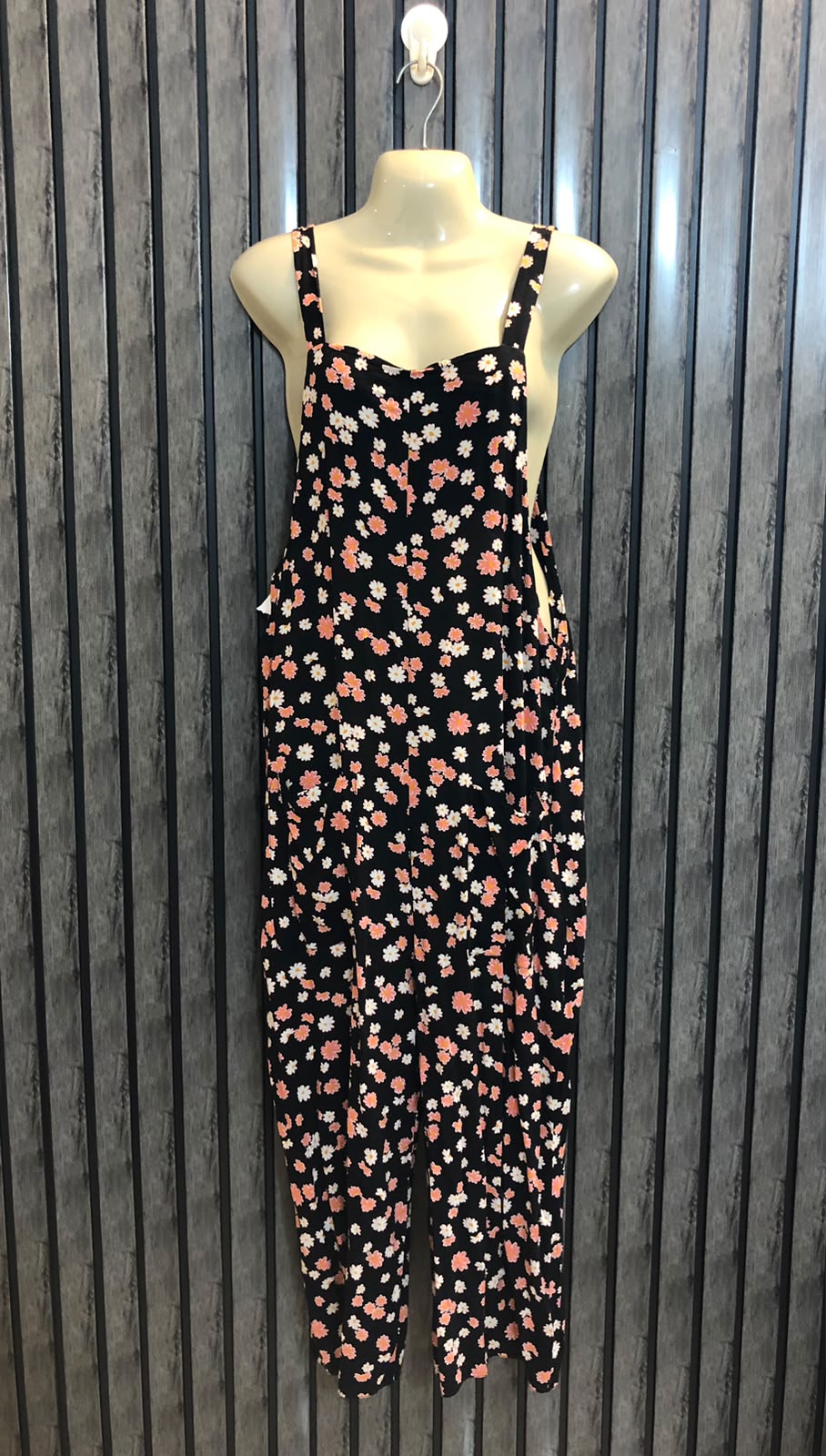 Chest 18  Length 49  Fabric Linen jumsuit Women's Classic Long Maxi