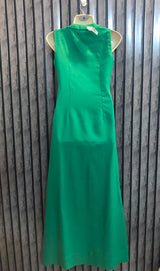 Chest 16  Length 56  Fabric jorjet Elegant Women's Long Maxi Dress