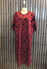 Chest 22  Length 45  Fabric Silk jersey Western Branded Women's Long Maxi