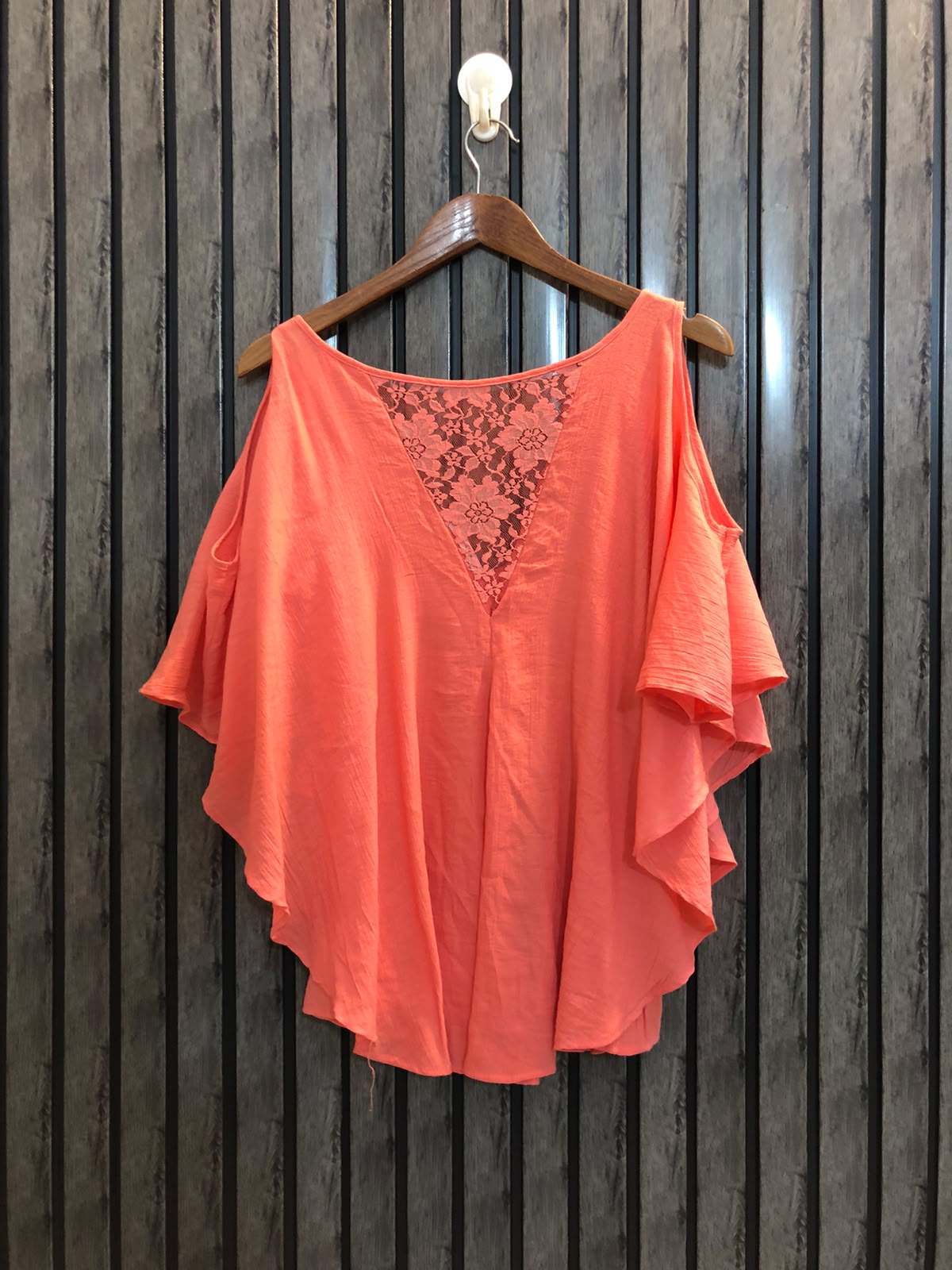 Chest large Length 25  Fabric Cotton Silk Women’s Daily Wear Western Half Sleeve Top