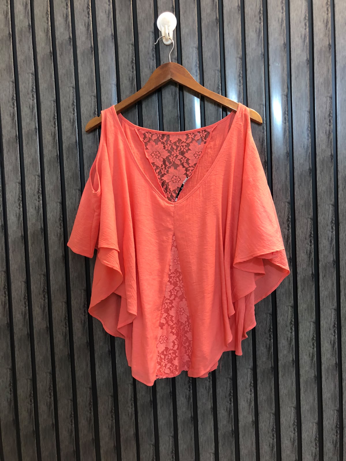 Chest large Length 25  Fabric Cotton Silk Women’s Daily Wear Western Half Sleeve Top