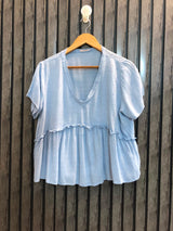 Chest 19  Length 21  Fabric Linen Branded Women’s Casual Western Top