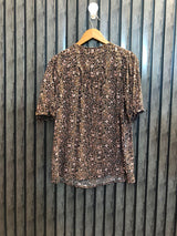 Chest 19   Length 26  Fabric Rayon Western Fashion Women’s Half Sleeve Top