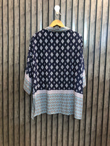Chest Small Length 29  Fabric Linen Women’s Fashion Half Sleeve Branded Top