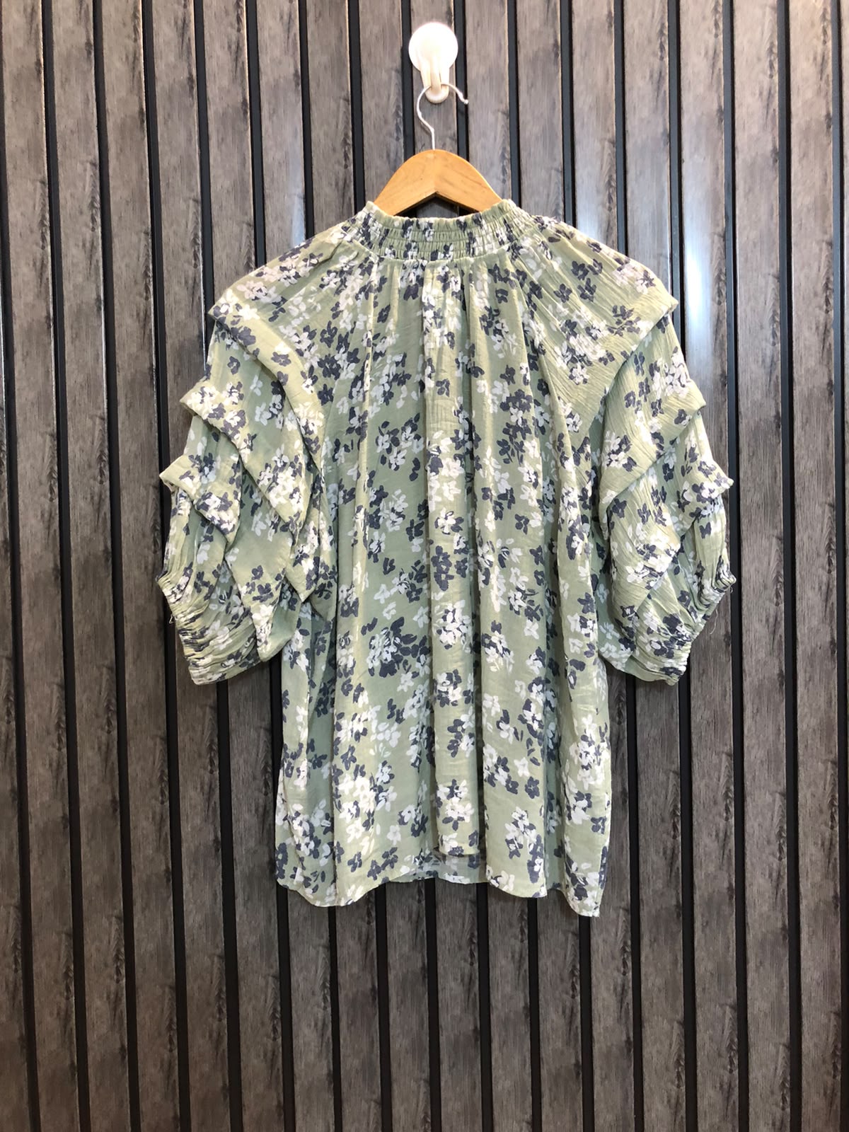 Chest 23   Length 24  Fabric Cotton Silk Western Style Women’s Branded Half Sleeve Top
