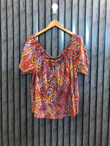 Chest 23   Length 25  Fabric Cotton Women’s Elegant Half Sleeve Casual Top
