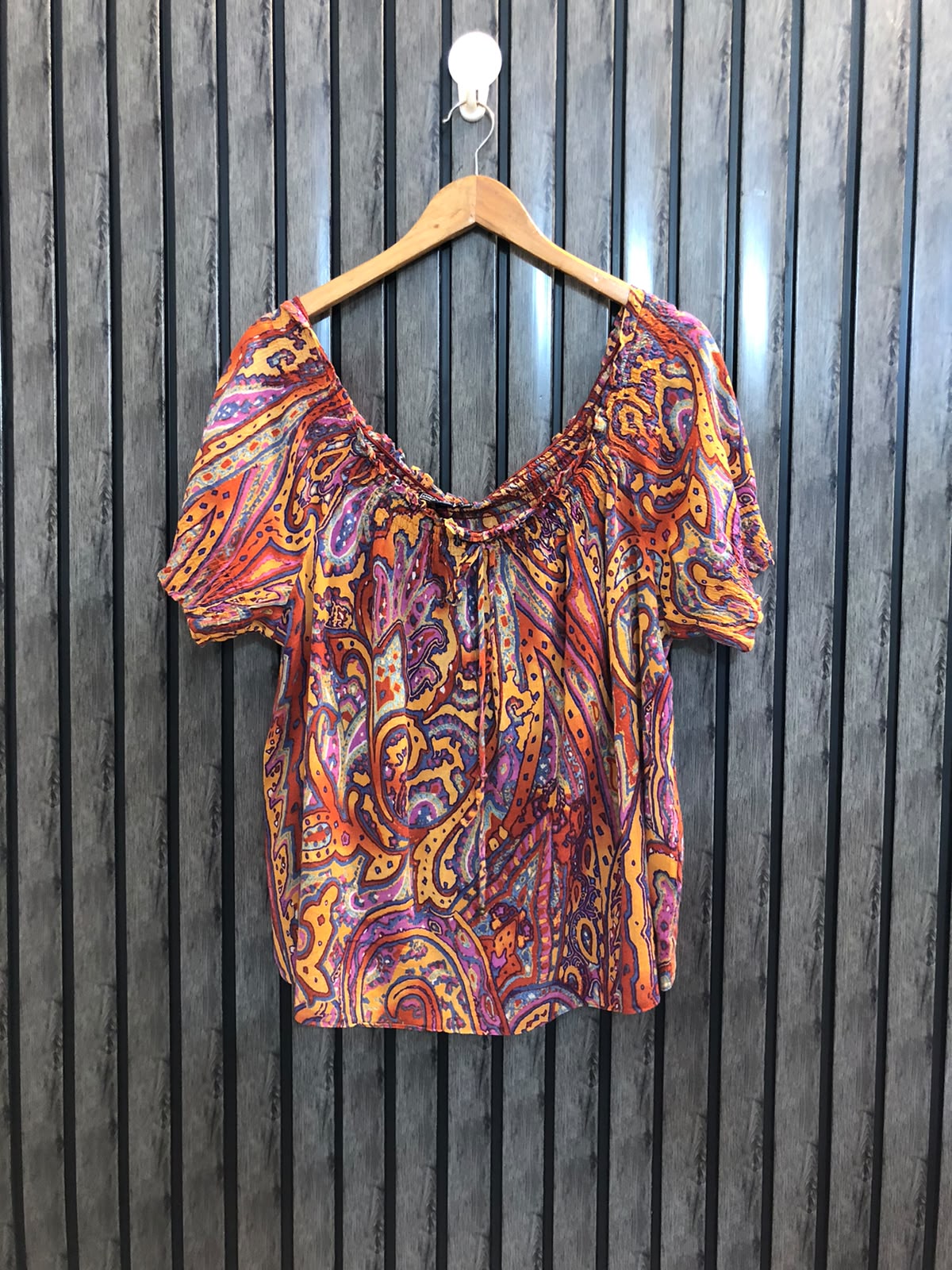Chest 23   Length 25  Fabric Cotton Women’s Elegant Half Sleeve Casual Top