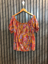 Chest 23   Length 25  Fabric Cotton Women’s Elegant Half Sleeve Casual Top