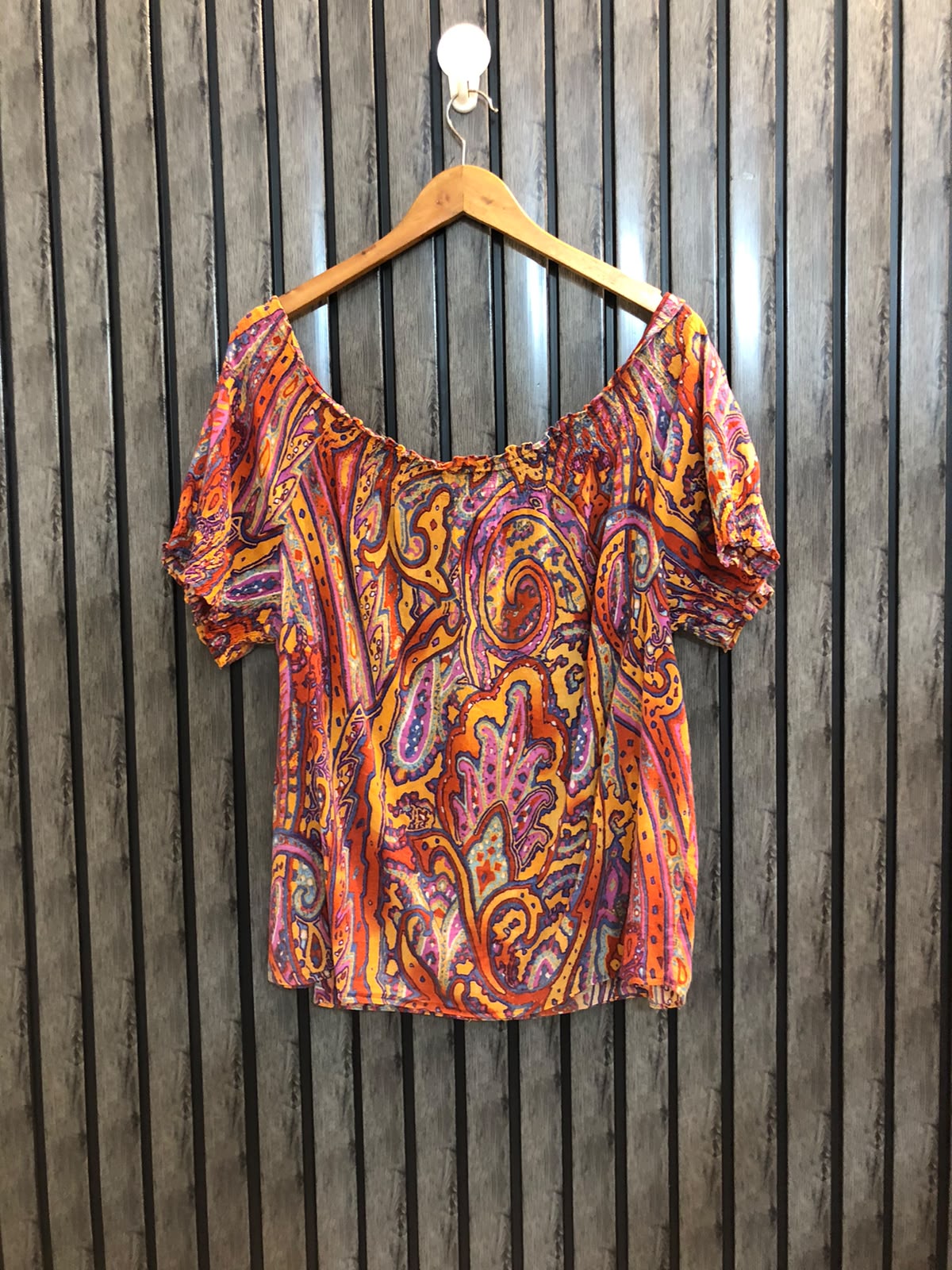 Chest 23   Length 25  Fabric Cotton Women’s Elegant Half Sleeve Casual Top