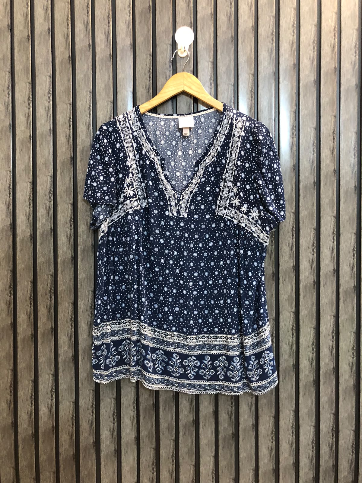 Chest 21 Length 26  Fabric Rayon Premium Women’s Western Casual Top