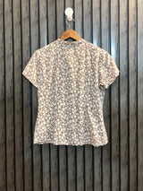 Chest 18   Length 22  Fabric Cotton Women’s Modern Western Half Sleeve Top