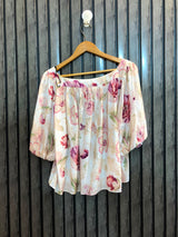 Chest 23 Length 21  Fabric Silk Women’s Branded Half Sleeve Fashion Top