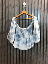Chest Medium Length 22  Fabric Linen Women’s Western Branded Half Sleeve Casual Top