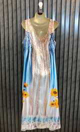 Chest 22  Length 50  Fabric Jorjet Women’s Luxury Collection Maxi Dress