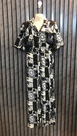 Chest 18  Length 49  Fabric Silk Jump suit Women’s Exclusive Long Jumpsuit