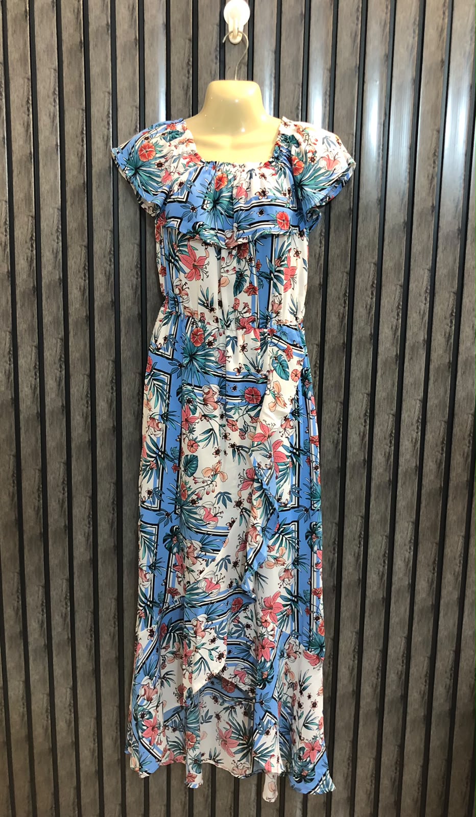 Chest 18  Length 41 to 52  Fabric Chiffon Women’s Luxury Long Maxi Dress
