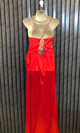 Chest 17  Length 58  Fabric Silk Elegant Women’s Long Maxi Dress