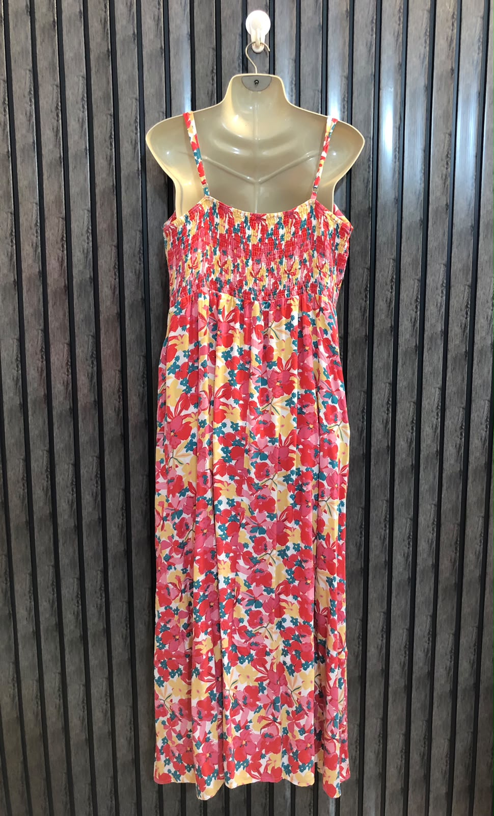 Chest 22  Length 51  Fabric Cotton Silk  Women’s Signature Collection Maxi Dress