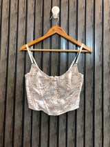 Chest Medium  Length 15  Fabric Net Women’s Premium Western Top