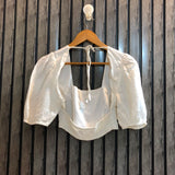 Chest Small  Length 14  Fabric Cotton Women’s Classic Western Crop Top
