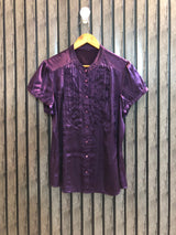 Chest 22  Length 25  Fabric Silk Women’s Western Branded Crop Top