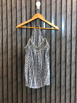 Chest 17  Length 25  Fabric Silk Women’s Modern Branded Crop Top