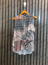 Chest 19  Length 24 to 26  Fabric Chiffon Women’s Branded Summer Top