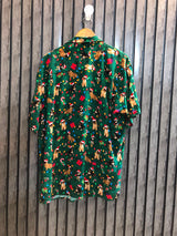 Chest 23  Length 31  Fabric Linen Women’s Contemporary Crop Top