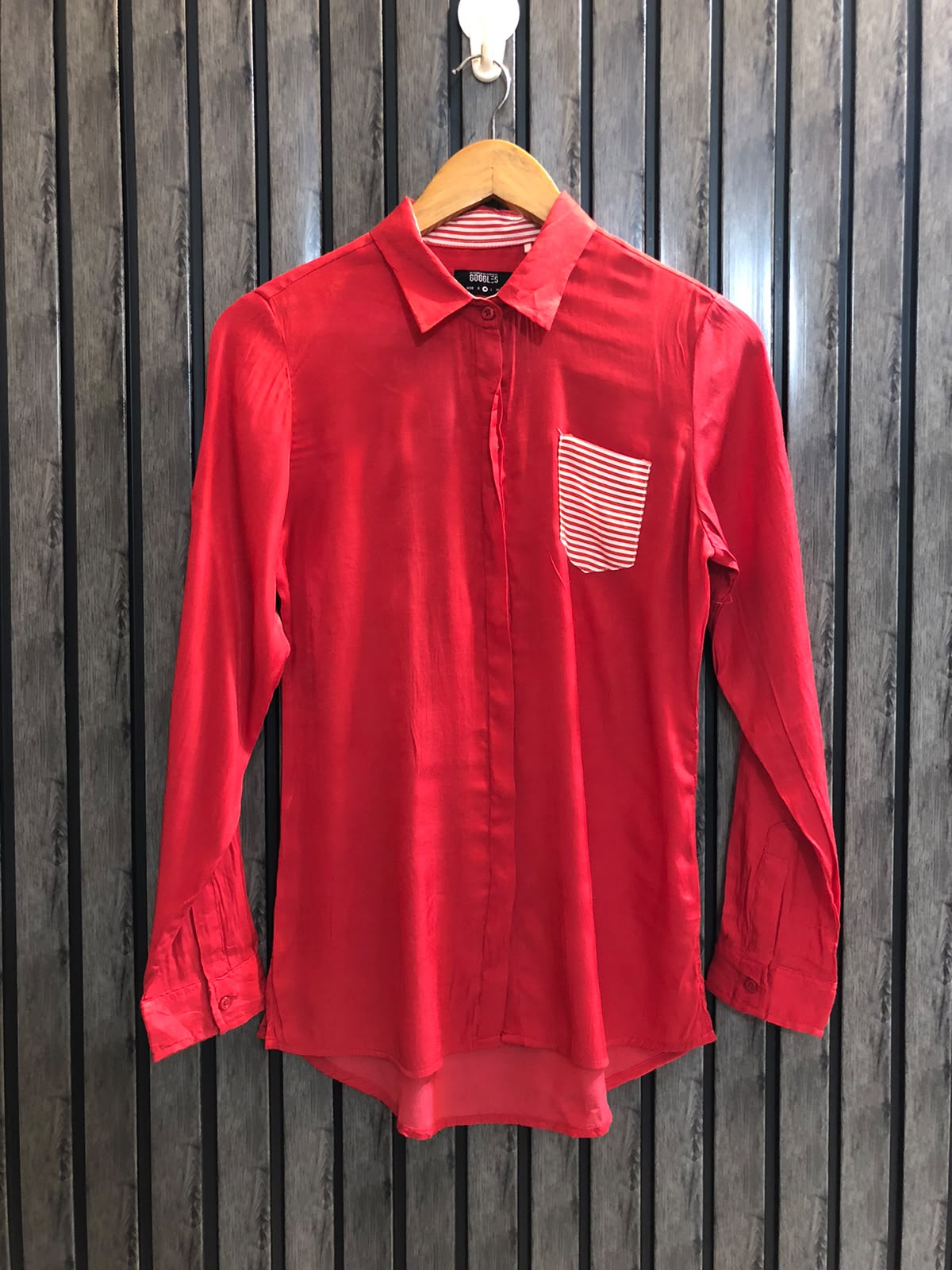Chest 16  Length 26 To 28  Fabric Silk Women's Fashion Casual Top