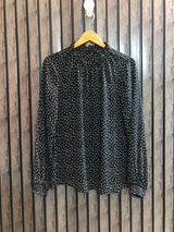 Chest 19  Length 25  Fabric Chiffon Women's Contemporary Western Top