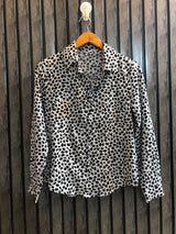 Chest 17  Length 22  Fabric Silk Women's Elegant Full Sleeve Top