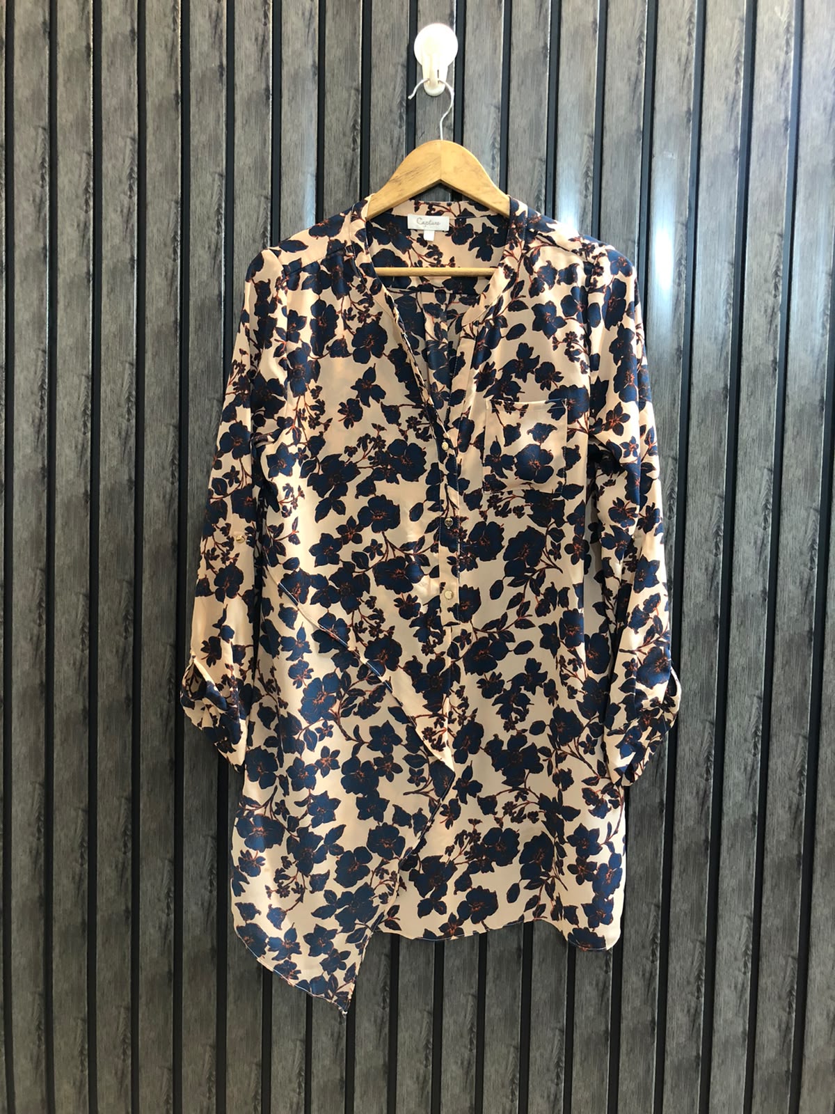 Chest 18  Length 33  Fabric Chiffon Women's Sophisticated Full Sleeve Top